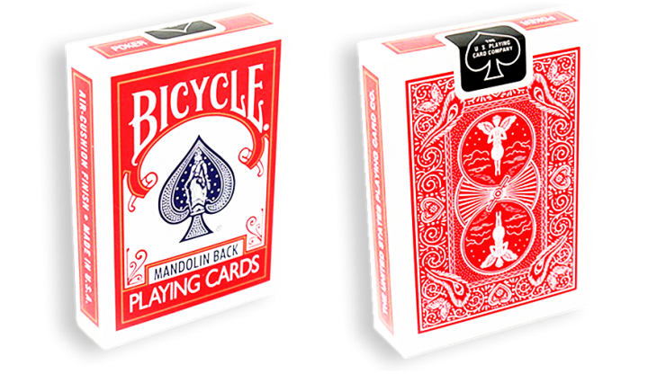 Bicycle Playing Cards 809 Mandolin Back    Blue/Red by USPCC-Jassher Magic Shop